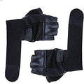 Zaysoo Workout Gloves With Wrist Support Great Hand Grip  Black