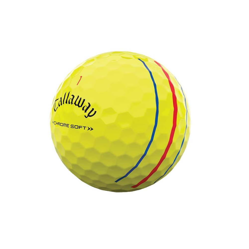 Callaway Golf 2022 Chrome Soft Golf Balls, Triple Track, Yellow