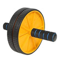 GYMNAZIO DYNAMIZ Dual Wheel Abs Roller for Men & Women Heavy Duty Stainless Steel Rod NonSlip Rubber Wheels & Foam Grip Handles