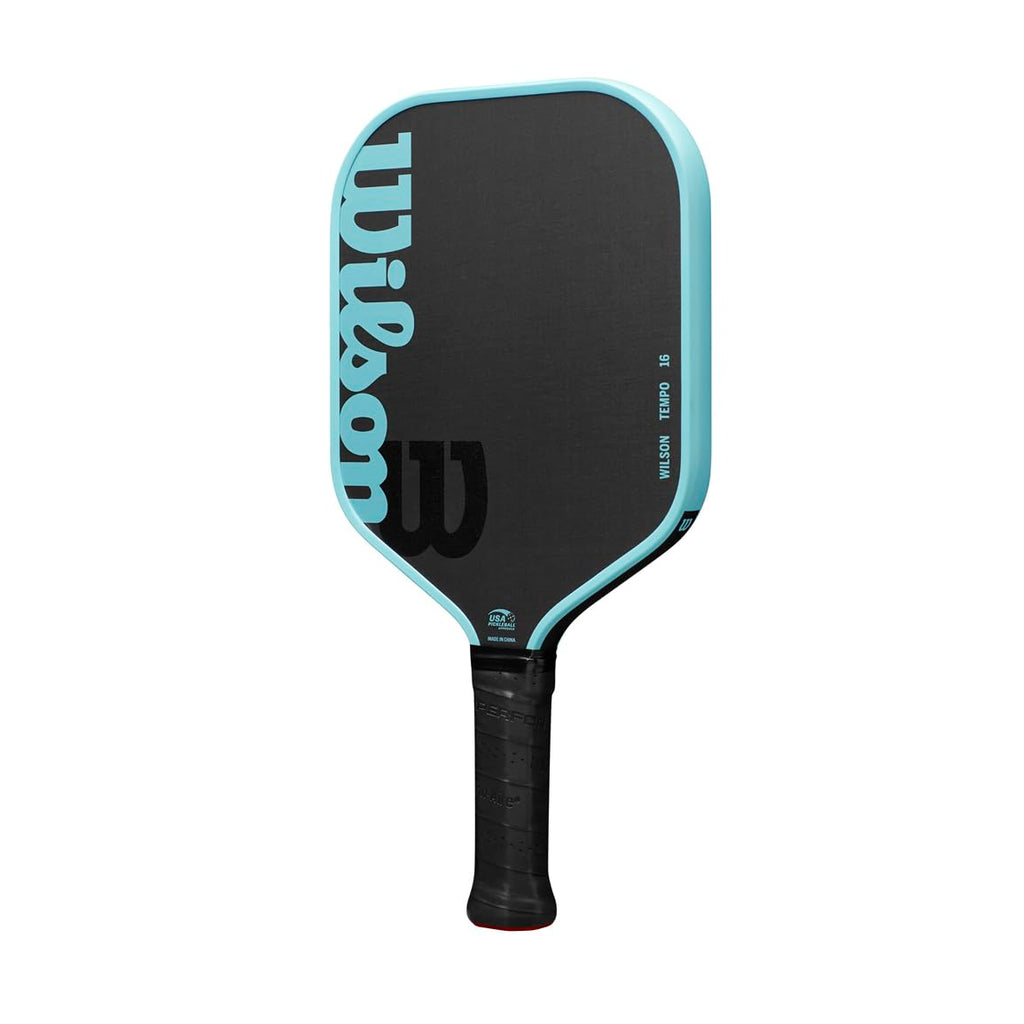 Wilson Tempo 16Mm Pickleball Paddle - Grip Size 2-4 1/4'', Black/Blue
