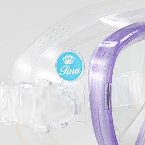 Tusa M-1002 Freedom Tina Scuba Diving Mask, Fishtail Blue
