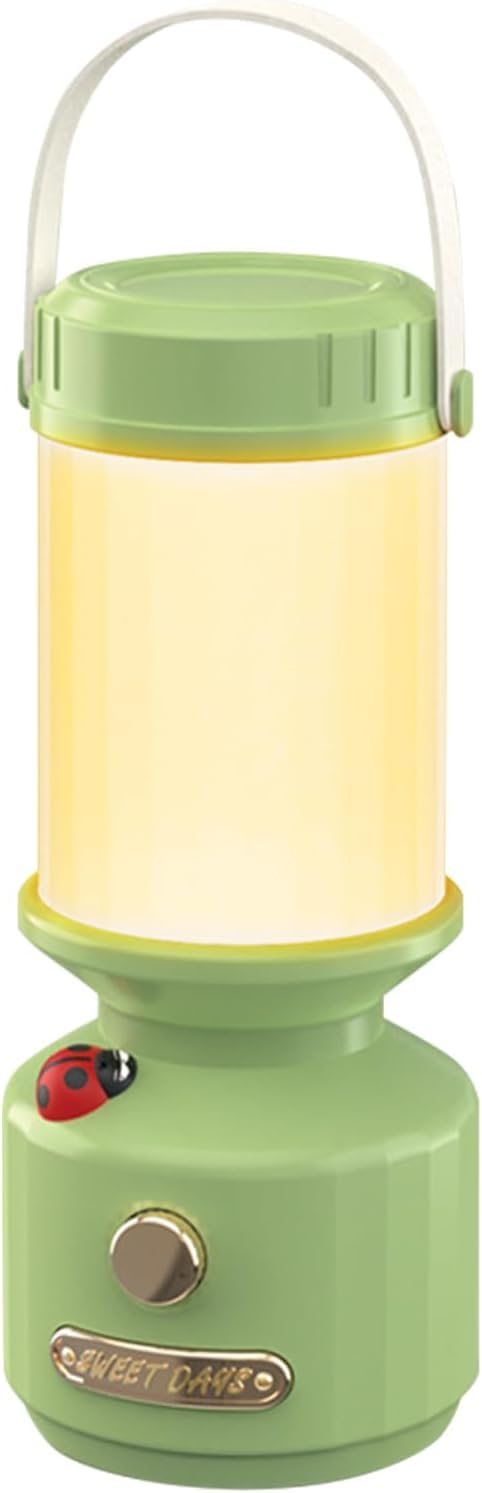 Ali Shipping 2W Led Creative Camping Lamp, TypeC Fast Charging, Portable Outdoor Light For Camping, Hiking, Emergency, Green