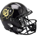 Colorado Buffaloes Helmet Riddell Replica Full Size Speed Style Black Alternate - Special Order