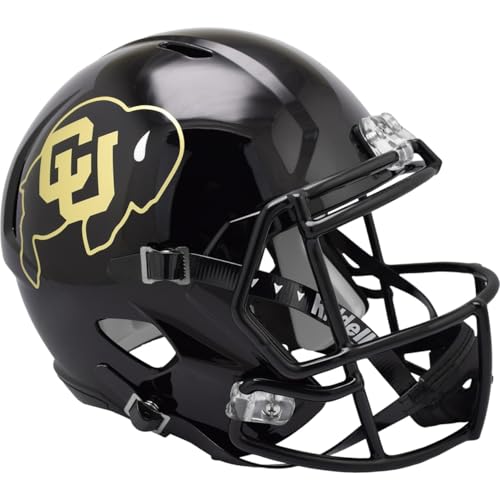 Colorado Buffaloes Helmet Riddell Replica Full Size Speed Style Black Alternate - Special Order