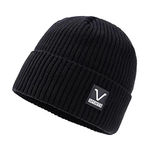 Handcuffs MenS Beanies Winter Hat Skiing Warm Plush Wool Hats Beanie Caps (Black), Free Size