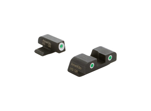 AMERIGLO Classic Series - Three-Dot Tritium Design SIG Set - Fits Most Models Using #8 Front & #8 Rear