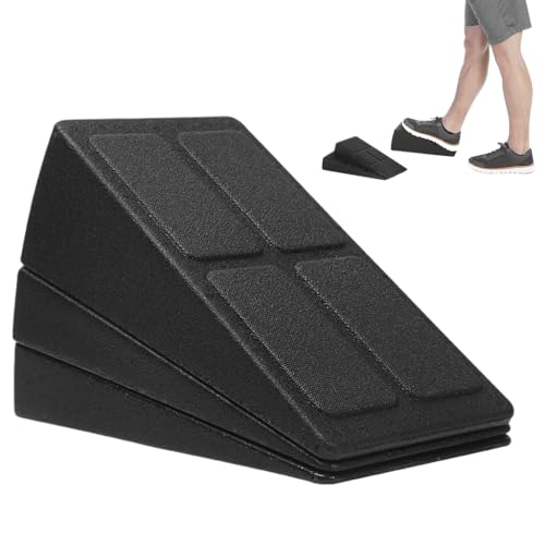 Proberos 3Pcs Squat Wedge Set, Adjustable Height & Tilt Exercise Wedges For Squats Epp, Wedge Block Slant Board, Yoga Foam Wedge
