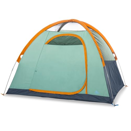 Kelty Tallboy Family + Car Camping Tent, 4 Or 6 Person Freestanding Overnight Shelter, Large Capacity, Tall Height, Stuff Sack I