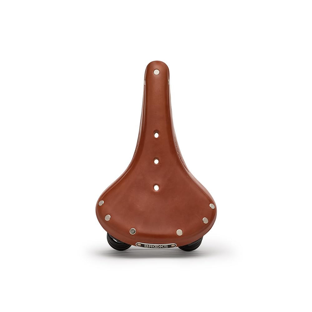Brooks England Flyer, Touring Leather Handmade Bike Saddle With Suspension Springs, Honey, One Size
