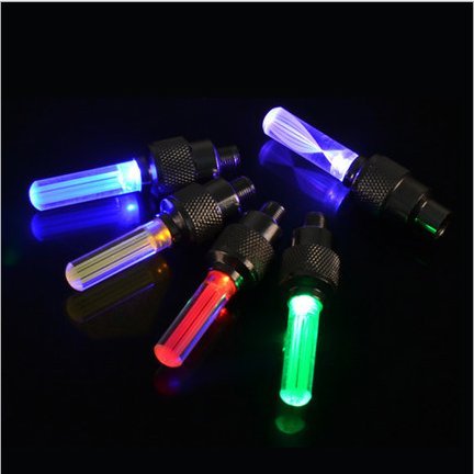 Dkiigame 10 Pack Of Led Flash Tyre Wheel Valve Cap Light For Bike Bicycle Motorbicycle Wheel Light Tire (2 X Red, 2 X Yellow, 2