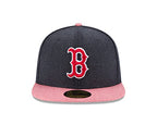Mlb Boston Red Sox Heather Action 59Fifty Fitted Cap, 7, Navy