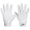 AIGEVTURE Youth Football Gloves Kid Receiver Gloves Boys Girls Unmatched Grip Great Gift (White, Youth M)