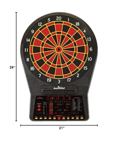 Cricket Pro 900 By Arachnid- Talking Electronic Dartboard, 15.5'' Target Area, Up To 8 Player Score Display, Solo Play, Mpr And
