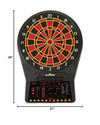 Cricket Pro 900 By Arachnid- Talking Electronic Dartboard, 15.5'' Target Area, Up To 8 Player Score Display, Solo Play, Mpr And