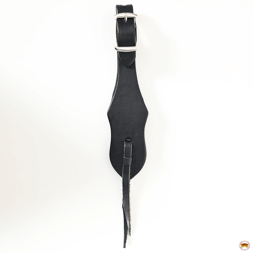 Hilason Black 3/4'' Slobber Straps For Rein-Water Loop Ties Quick Change Buckle Black  Slobber Straps  Slobber Straps For Horses
