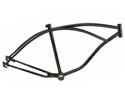 Lowrider 26'' Beach Cruisers Frame Black. Bike Frame, Bicycle Frame, Beach Cruiser Bike Frame, Beach Cruiser Bicycle Frame