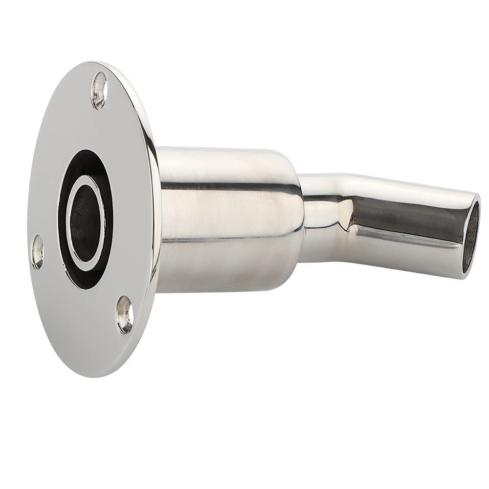 Vturboway Stainless Steel 316 Thru Hull Exhaust Skin, Fitting 24Mm Tube Pipe Socket Hardware, For Diesel Parking Heaters