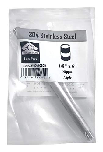 Nipple Ss 1/8'' X 6'' (Pack Of 1)