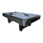 Mizerak Dakota 8' Slatron Billiard Pool Table Includes Two Cues, Billiard Ball Set, Triangle, Brush, And Chalk