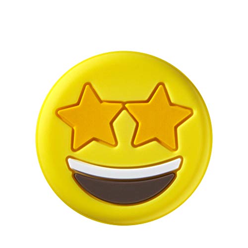 Wilson Emoti-Fun Tennis Dampeners - 2 Pack, Winking Tounge Out/Star Eyes Emojis,Yellow