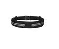 Niyamkaay 2Pocket Waterproof Waist Bag For Running, Marathon, Hiking, Travel & Jogging | Adjustable Belt Pouch For Sports (Blac