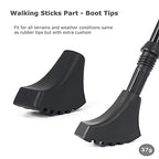 Walking Stick Tips Rubber 4 Pack Trekking Pole Tips Replacement- Rubber Feet For Hiking Poles, Walking Sticks, Trekking Poles  R