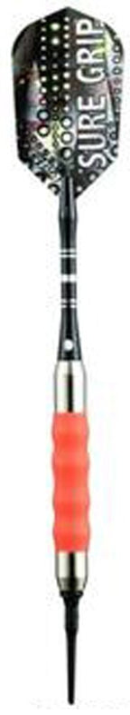 Viper Sure Grip Soft Tip Darts With Accessory Kit (Neon Orange, 16 Grams)