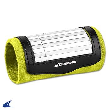 Champro Triple Wristband Playbook, Camo Optic Yellow, Youth