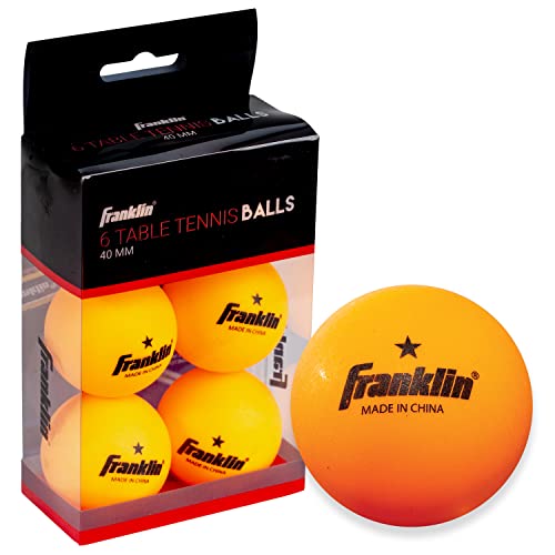 Franklin Sports Ping Pong Balls - Official Size + Weight Orange 40Mm Table Tennis Balls - One Star Professional Ping Pong Balls 