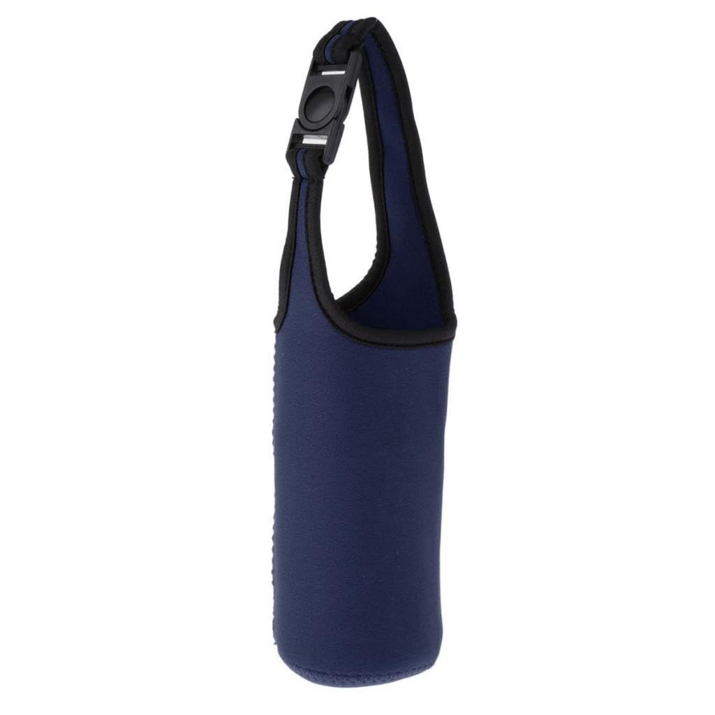 Enakshi Water Bottle Tumbler Carrier Cover Holder Protective Pouch Navy Blue|Sporting Goods | Outdoor Sports |Canteens, Bottles