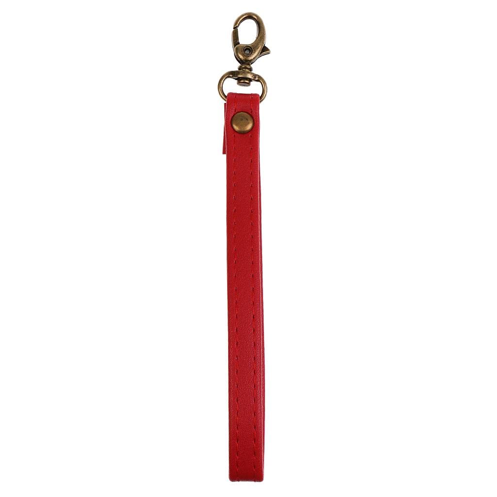 Myaddiction 2Xdurable Leather Replacement Wrist Strap For Clutch Wristlet Purse Red