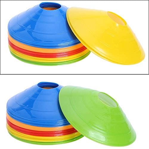 25 Pcs Pro Disc Cones - Training Cones Agility Soccer Cones With Carry Bag For Training, Soccer, Football, Basketball,Kids And O