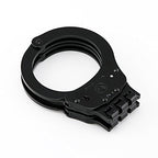 Vipertek Heavy Duty Hinged Double Lock Steel Police Edition Professional Grade Handcuffs (Black)