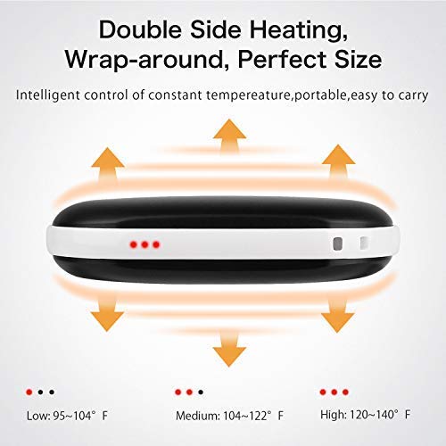 Electric Hand Warmer Rechargeable/ 5200 Mah Portable_Charger (Black)