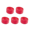 Trendynest 3X5 Packs Tennis Racquet Grip Ring Sweat Absorbing Badminton Grip Band Red