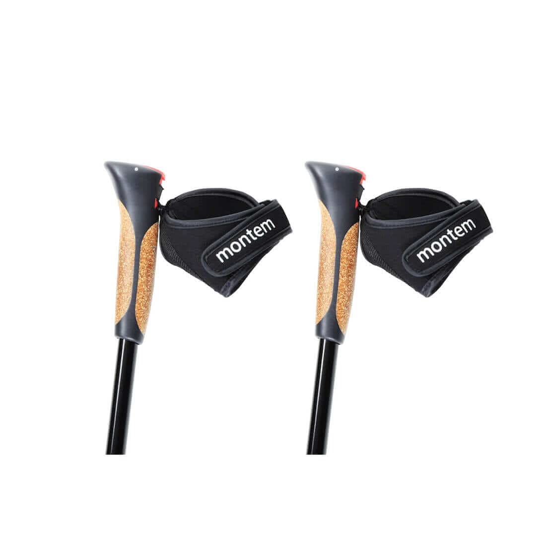Montem Nordic Walking/Fitness/Hiking/Trekking Poles (Black)
