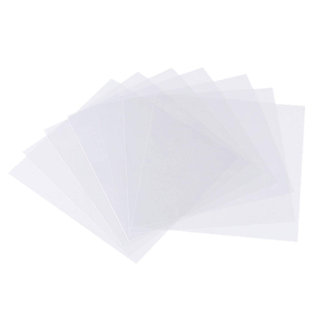 Banltre 32 Pieces 6 Mil Transparency Blank Template Material Stencils Mylar For Cutting Paper Clear Sheet 12 A 12 Inch (32-6 Mil