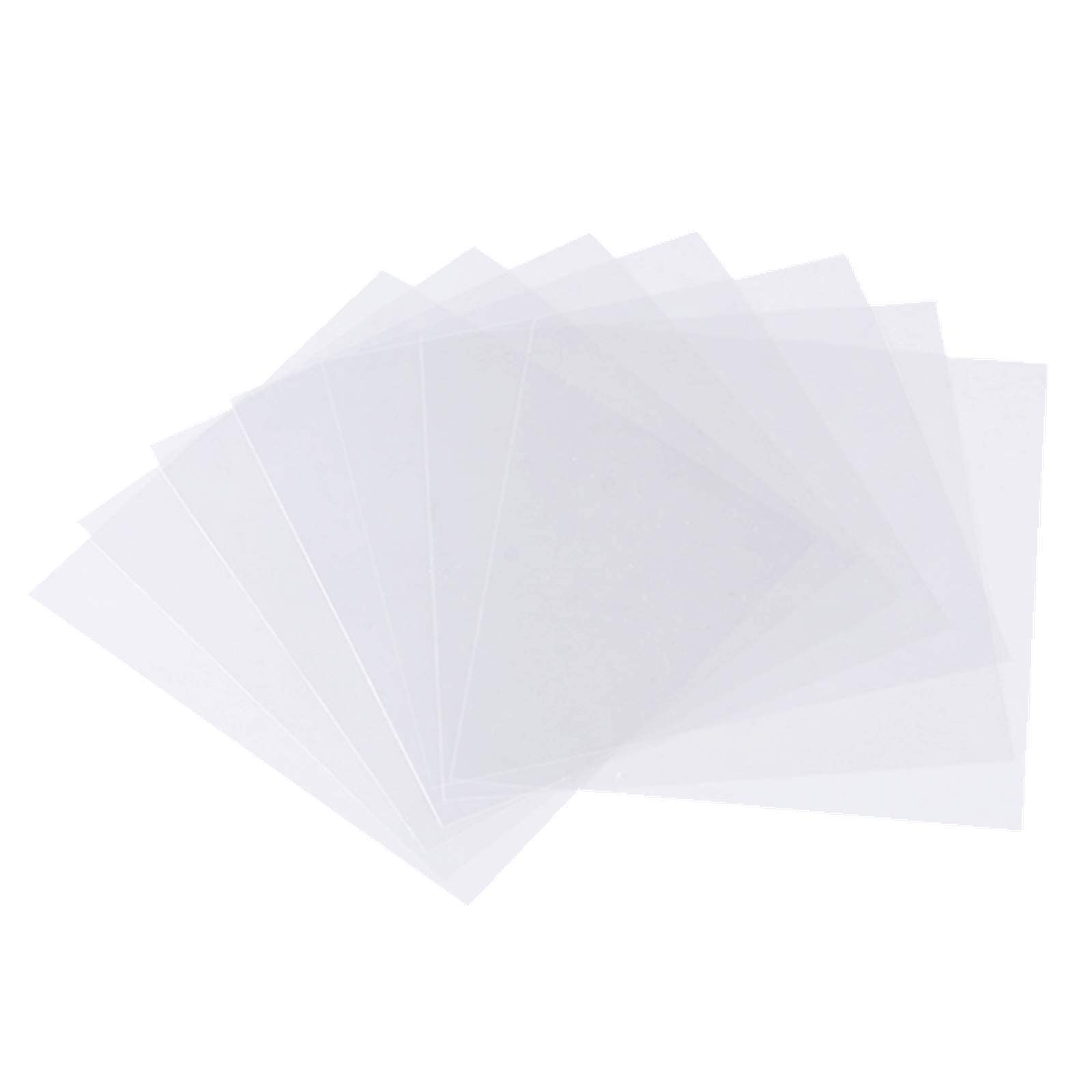 Banltre 32 Pieces 6 Mil Transparency Blank Template Material Stencils Mylar For Cutting Paper Clear Sheet 12 A 12 Inch (32-6 Mil