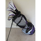 Petite Womens Complete Golf Set - For Ladies 5Ft To 5Ft 6In Tall - Custom Fit Clubs Driver, Wood, Hybrid, Irons Deluxe Stand Bag