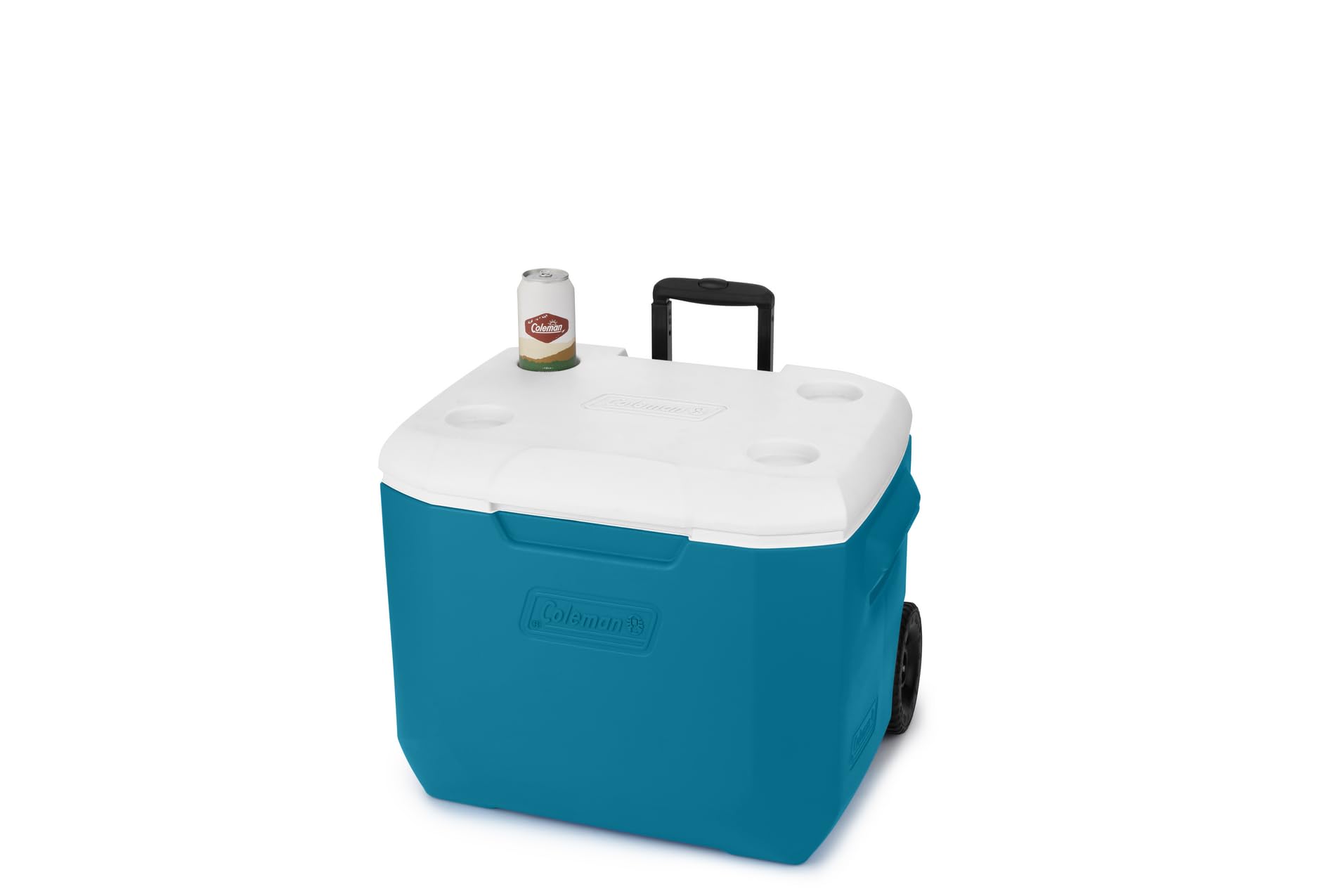 Coleman Chiller 60Qt Wheeled Cooler, Insulated Portable Cooler With Ice Retention, Made In Usa