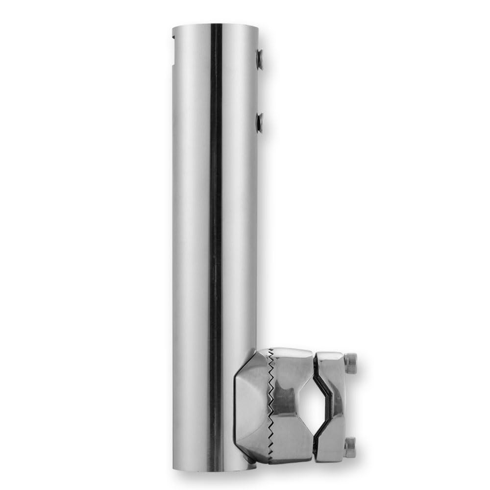 Migkin Stainless Steel Rail Mount for Starlink RV Ladder Mount,Starlink Roof Rack Mount,360 Rotating Pipe Mounting kit for Yacht