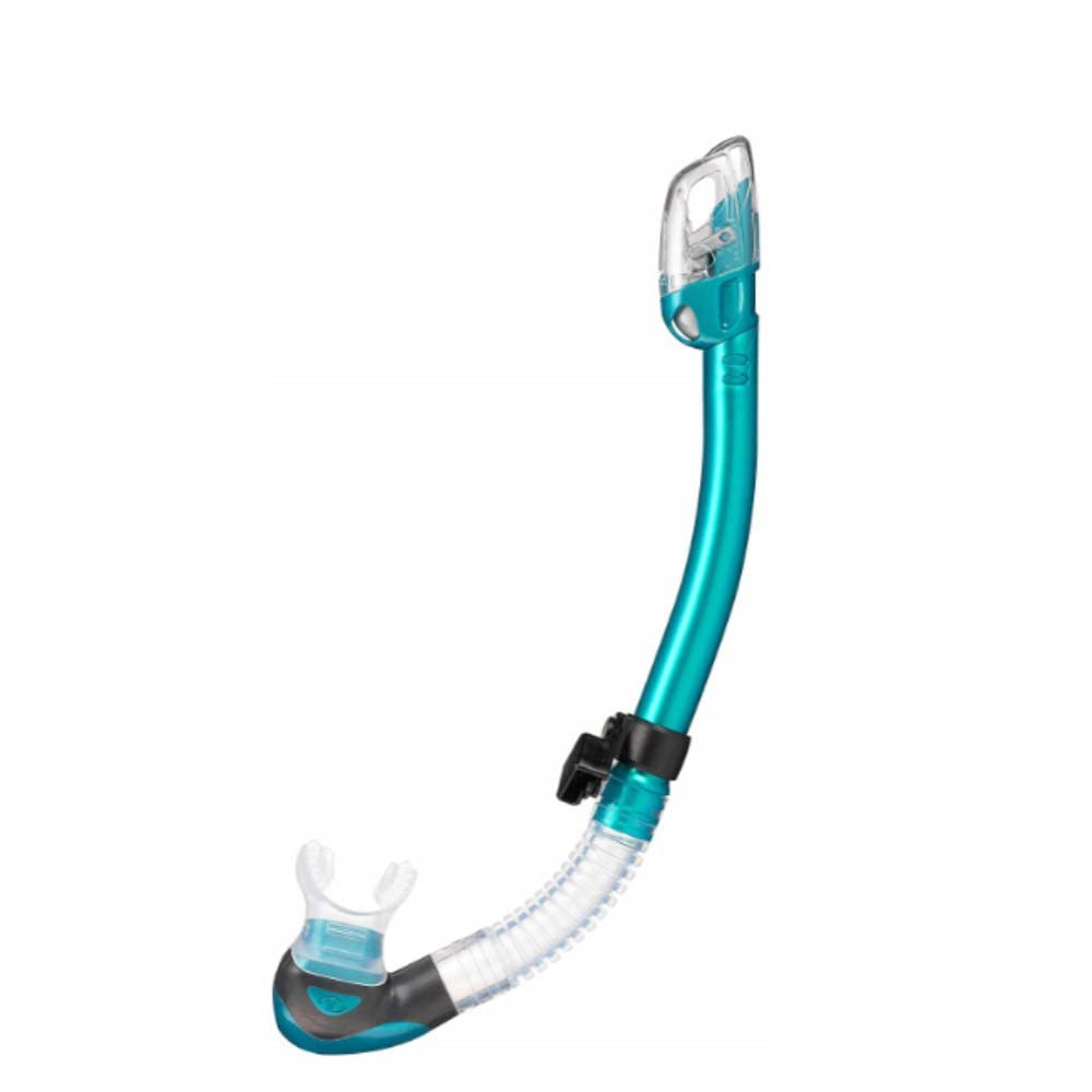 Tusa Sp-0101 Hyperdry Elite Ii Scuba Diving Snorkel, Ocean Green