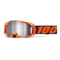 100% ARMATIC Goggle Neon Orange - Mirror Silver Flash Lens