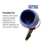 Scuba Choice Scuba Diving Skum-Ball Regulator Mouthpiece Cover With Clip, Blue