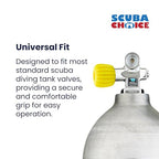 Scuba Choice Scuba Diving Tank Cylinder Valve Knob - Oval Shape, Yellow