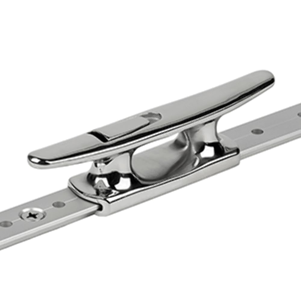 Schaefer Mid-Rail Chock And Cleat Mounts On 1 X 1/8-Inch T-Track Fits Up To 1/2-Inch/13Mm Line