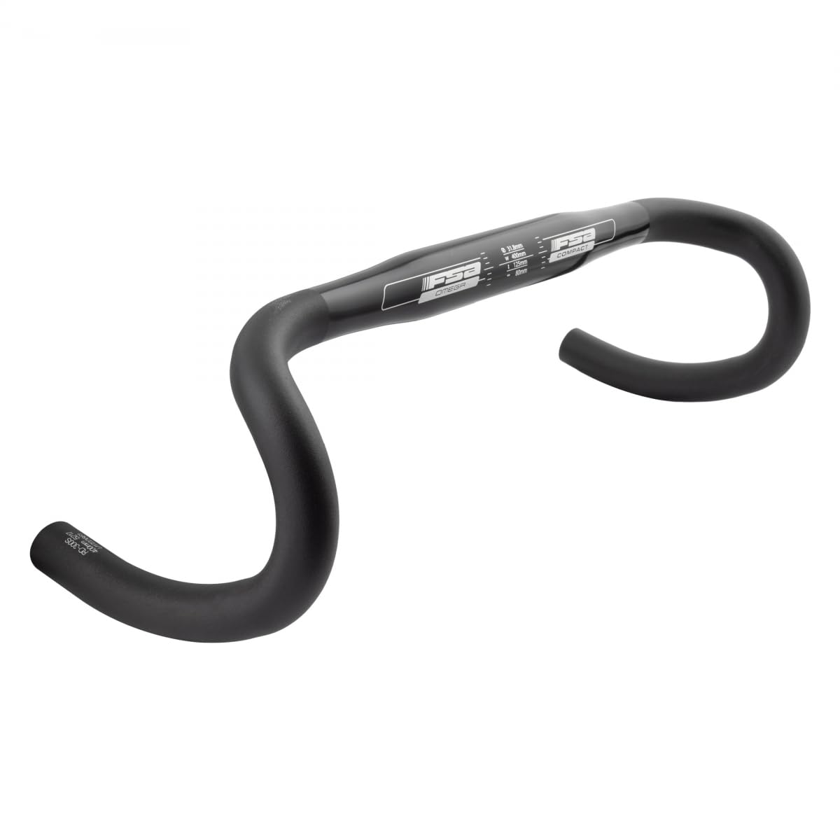 Fsa Omega Compact Road Handlebar (40Cm, Black)