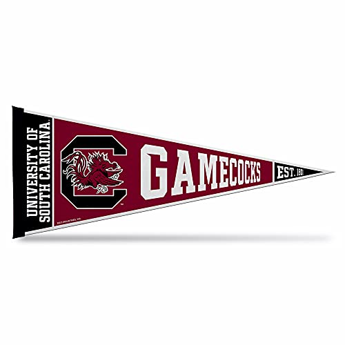 Rico Industries Ncaa South Carolina Gamecocks Exclusive 12'' X 30'' Felt Wall D  Cor Pennant - Great For Home/Bed Room/Man Cave