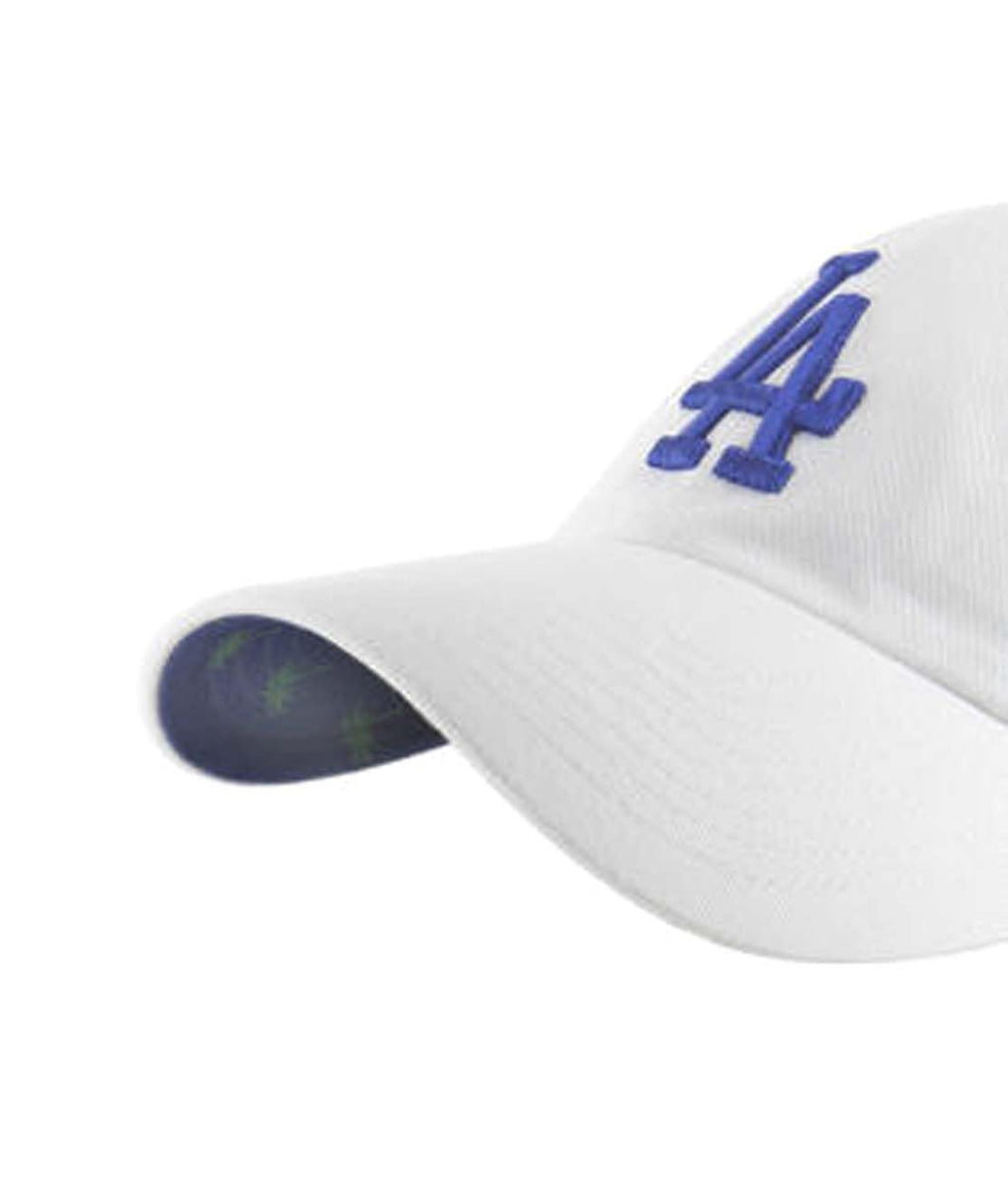 Los Angeles Dodgers White Confetti Buckle Strap Hat, Adjustable Fit