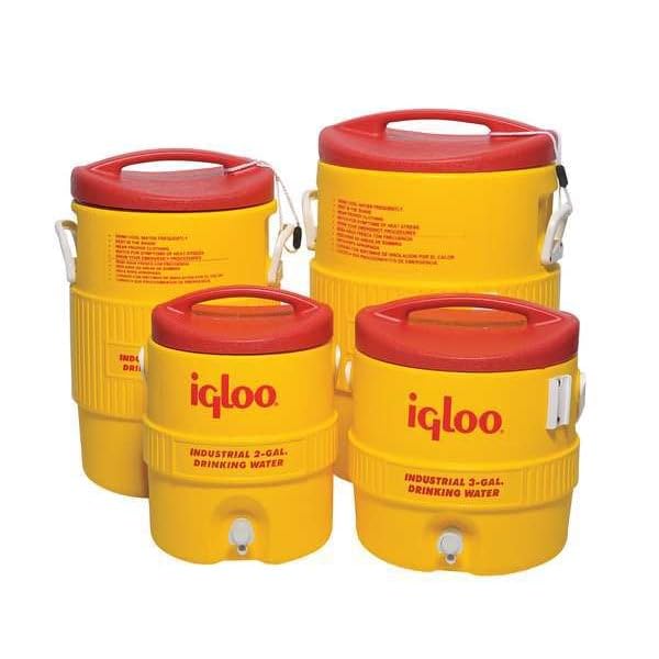Igloo 385-48153 Heat Stress Solution Water Coolers, 5 Gal, Red/Yellow